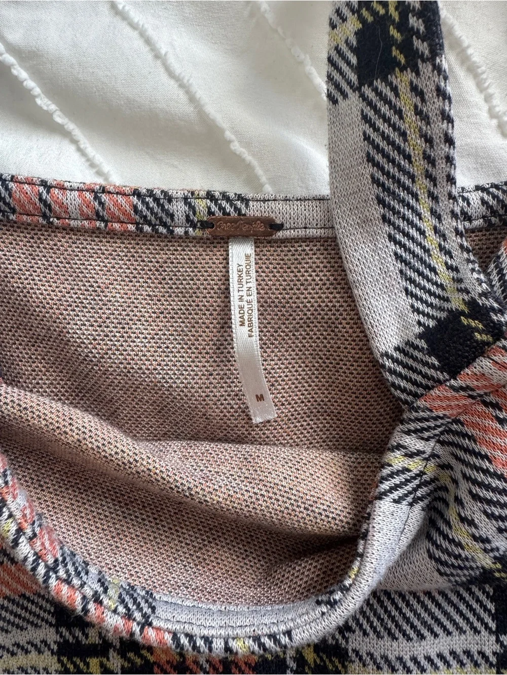 Free People Plaid Pinafore Mini Dress - Size M